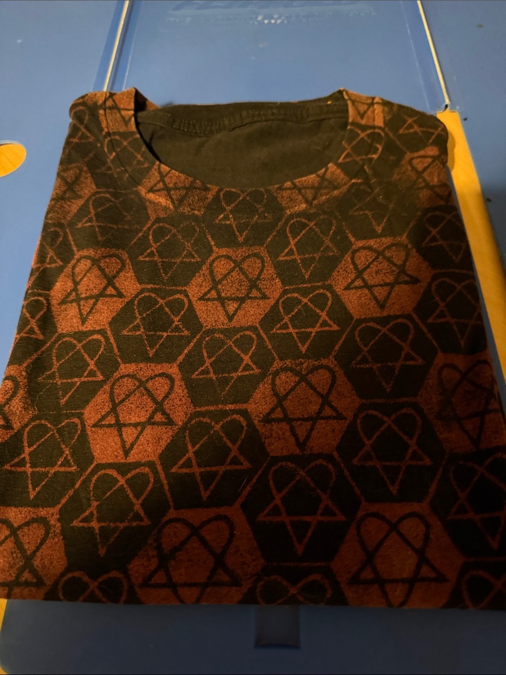 Rare Vintage all over-Print Tee , heartagram-logo ,Finnsh gothic rock band “HIM” - Picture 6 of 7